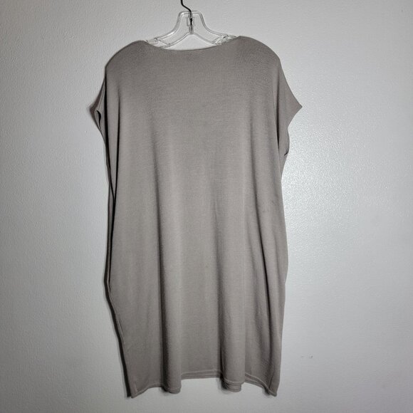 Wilfred‎ Free Gray Pullover Dress SIze Small Pockets Soft Stretch Short Sleeve - Picture 4 of 7